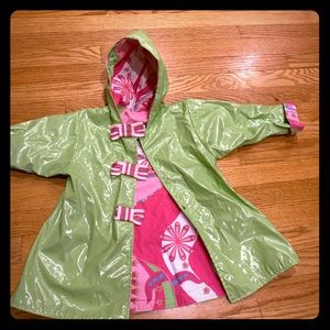 Girls raincoat size 4T. Corky’s brand. Like new